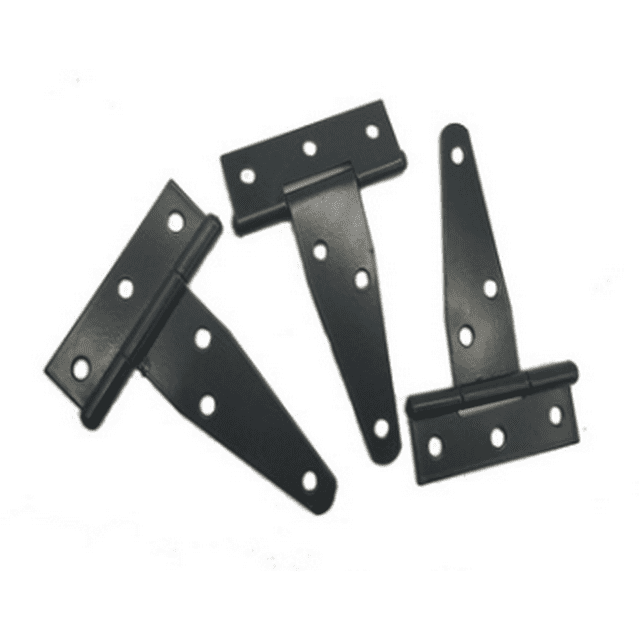 Black Heavy T Strap Hinges Gate Hinges for Wooden Fences or Metal Gates