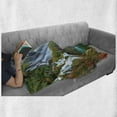 thumbnail image 6 of Croatia Soft Flannel Fleece Throw Blanket, Nature Themed Outdoor Scene of Waterfalls of Plitvice National Park, Cozy Plush for Indoor and Outdoor Use, 50" x 60", Multicolor, by Ambesonne, 6 of 6