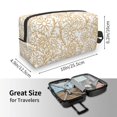thumbnail image 4 of Goofa Plant Printed Toiletry Bag with Handle,Large Capacity Travel Makeup Cosmetic Bag for Women, Carry on Airport Airline Compliant Bag, 4 of 9