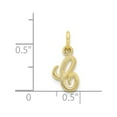 thumbnail image 4 of 10k Yellow Gold Initial C CHARM (11x15mm) Pendant / Charm, 4 of 4