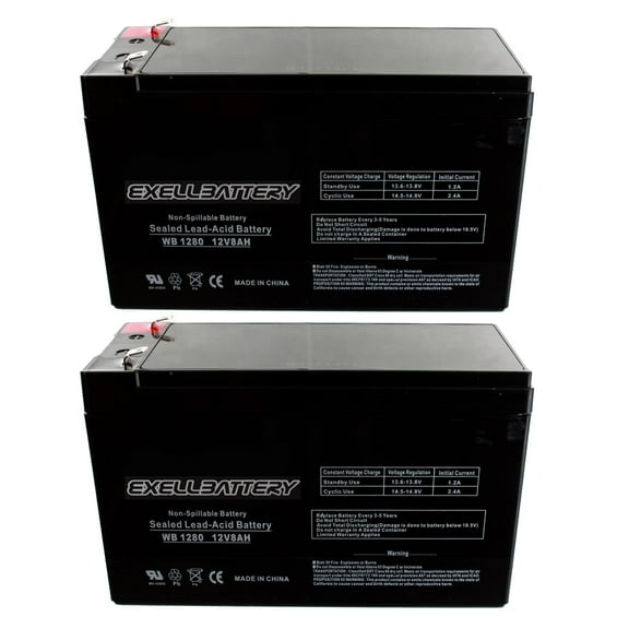 2pk 12V 7AH 8AH Battery RAZOR Scooter ES300 E200 E300 Bella Betty Daisy Vapor