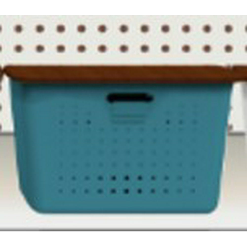 3pc Set Storage Containers with Lids Teal/Brown