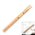 thumbnail image 3 of Traditional Long Bamboo Flute Clarinet Student Musical Instrument 7 Holes 24cm for Music Lover and Beginner, 3 of 8