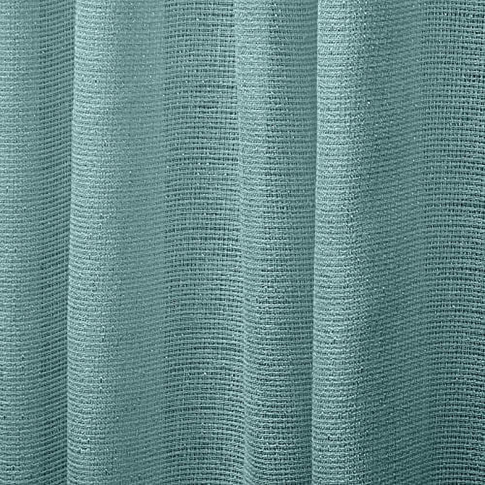 Exclusive Home Curtains Miami Semi-Sheer Textured Indoor/Outdoor Grommet Top Curtain Panel Pair, 54x96, Teal