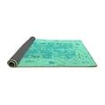 thumbnail image 2 of Ahgly Company Indoor Rectangle Oriental Turquoise Blue Traditional Area Rugs, 6' x 9', 2 of 4