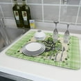 thumbnail image 6 of Lucky Clovers Dish Drying Mat for Kitchen 18x24 inch St Patrick''s Day Decorative Drying Pad Irish Green Buffalo Check Plaid Shamrock Dish Drainer Mat Protector for Countertops Counter, 6 of 6