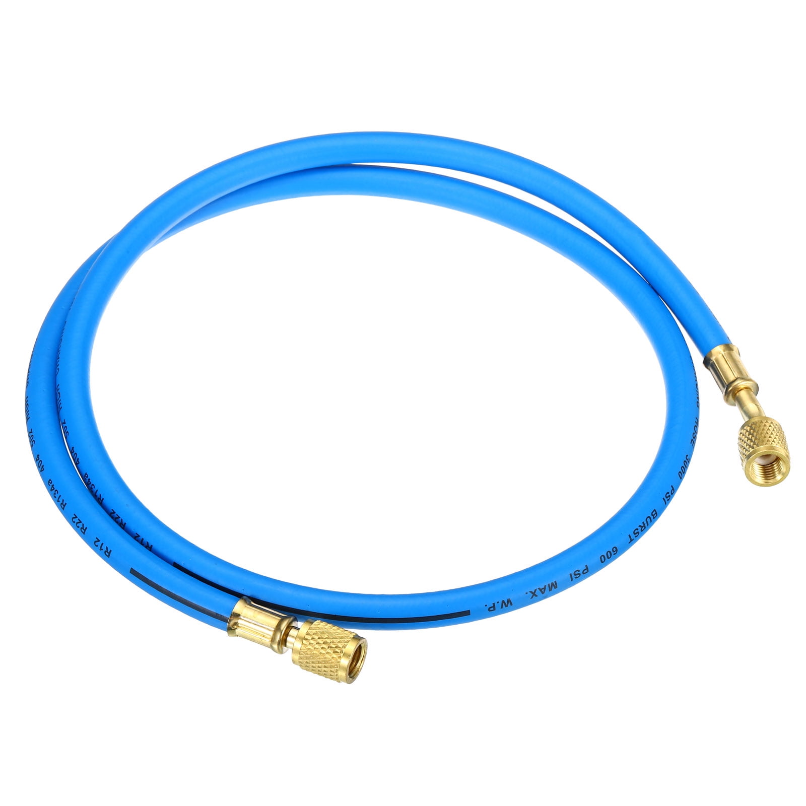 Uxcell 1/4 SAE Refrigerant Charging Hose 3.9ft 600PSI HVAC Hose for Air Conditioner Manifold