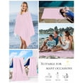 thumbnail image 5 of Pure Pink Beach Towels Oversized Super Absorbent, Simple Solid Color Lightweight Bath Towel Quick Dry Sets For Bathroom/Pool/Rv Camping/Beach Play/Gym Room/Picnic 31"x62", 5 of 8