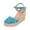 A-Blue354, variant on Womens Espadrille Wedge Sandals Closed Toe Lace Crochet Ankle Soft Platform Sandals Boho Style Feminine Glam Dressy Sandals