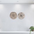 thumbnail image 2 of Cesta de pared de mimbre Cestas de pared de mimbre Decoración Cestas de pared africanas Bandeja decorativa de mimbre forma forma forma de gran tamaño Cestas de hierba Magideal Cesta de pared de mimbre, 2 of 8