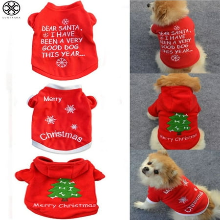 Luxtrada Christmas Pet Dog Puppy Knit Sweater Hoody Clothes Costume Winter Sweater Costume Gifts For Small to Medium