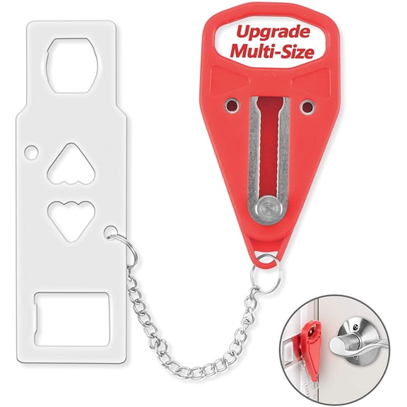Prichor Portable Door Lock – Home Security Door Lock – Travel Lockdown Locks for Additional Safety and Privacy – Perfect for Traveling Hotel Home Apartment College