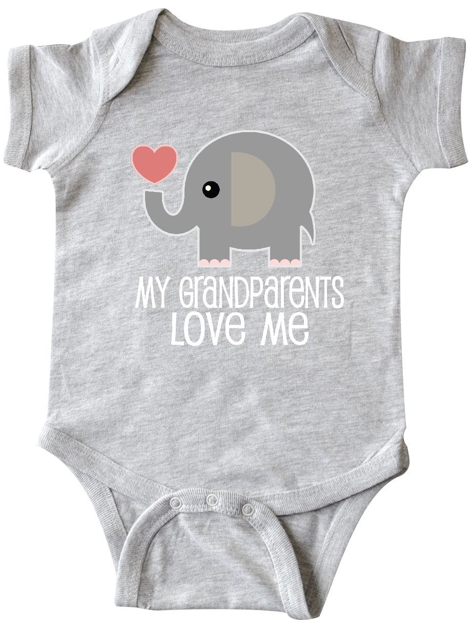 INKtastic My Grandparents Love Me Baby Clothes Infant Creeper