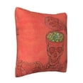 thumbnail image 2 of ZICANCN Skull Illumination Imagination Decorative Throw Pillow Covers , Couch Sofa Decorative Knit Pillow Covers for Living Room Farmhouse 26"x26", 2 of 8