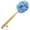 A-blue, variant on Black Loofah with Handle - Back Scrubber & Exfoliating Shower Sponge, PE Soft Mesh on a Wooden Stick for Men and Women