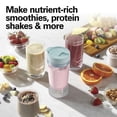thumbnail image 5 of Hamilton Beach Personal Blender, 14 oz BPA-Free Jar 300W Portable Blender for Shakes and Smoothies with Leakproof Lid, Ice Blue, 5 of 11