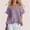 *Purple, variant on ClodeEU Women's V Neck Short Sleeve Blouse with Ruffle Hem, Casual Loose Fit Flowy Top Black,Women's Plus L