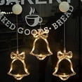 thumbnail image 4 of 6 Pcs Led Curtain Light, Led String Lights Battery-Operated With Suction Cups For Window Decoration, Christmas Decoration, Winter Decoration For Doors, Shop Windows (Warm White), 4 of 7
