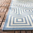 thumbnail image 6 of SAFAVIEH Beach House Nelie Geometric Indoor/Outdoor Area Rug Blue/Cream, 4' x 6', 6 of 9