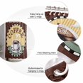 thumbnail image 5 of Shower Curtain Bathroom Set Coffee Cup Farm Flower Damask Waterproof Fabric Shower Curtains with Grommets&Hooks Rustic Country Farmhouse Privacy Bath Curtain for Bathtub 36x72in, 5 of 7