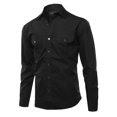 thumbnail image 1 of FashionOutfit Men's Solid Casual Chest Pocket Long Sleeve Button Down Shirts, 1 of 1