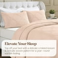 thumbnail image 4 of Superior Tanta Cotton Woven Coverlet, King, Blush, 4 of 11