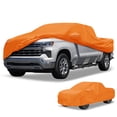 thumbnail image 1 of Funda para Coche Impermeable Unique Bargains para Todo Clima, Protección Exterior Completa Anti-UV Sol Lluvia para chevy Silverado 210D-PU Naranja con Franjas Reflectantes, 1 of 4