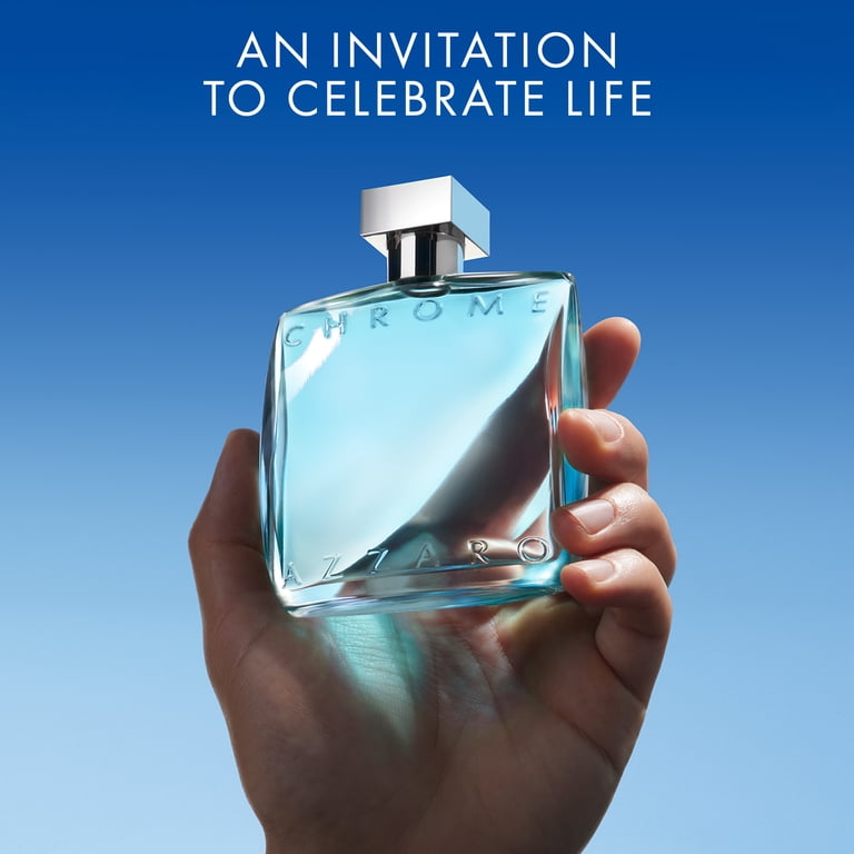 Azzaro Chrome Eau de Toilette, Cologne for Men, 6.76 fl oz