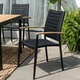 thumbnail image 6 of Urban Elements Manly Beach 5-Piece Teak Wood 100% FSC Rectangular Patio Dining Set. Seating Capacity: 4. Umbrella Hole: 2", 6 of 13