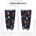 thumbnail image 3 of Salouo Vintage Rose Print 20oz Tumbler with Lid,Stainless Steel Vacuum Insulated Tumbler Durable Insulated Coffee Mug Thermal Cup with Splash Proof Sliding Lid-Without Straw, 3 of 8