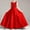 Red, variant on Girls Sleeveless Sequin Bodice Satin Long Formal Pageant Dress Red A 11-12 Years