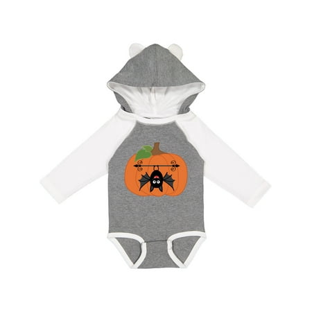 

Inktastic Halloween Pumpkin Funny Bat Gift Baby Boy or Baby Girl Long Sleeve Bodysuit