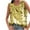 Yellow, variant on Giftesty Women's Sparkle Sequin Solid Color Crew Neck Sleeveless Loose Fit Casual Tank Top for Daily Wear