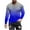 Blue, variant on JURANMO Big and Tall Men's Long Sleeve Tops Fashion Gradient Color Crewneck Pullovers Casual Stretch Athletic Tee Shirts Yellow S
