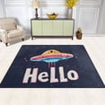 thumbnail image 2 of Yayeee Area Rugs for Living Room 5.2'x4' Indoor Non Slip Washable Bedroom Carpet, Colorful UFO, 2 of 6