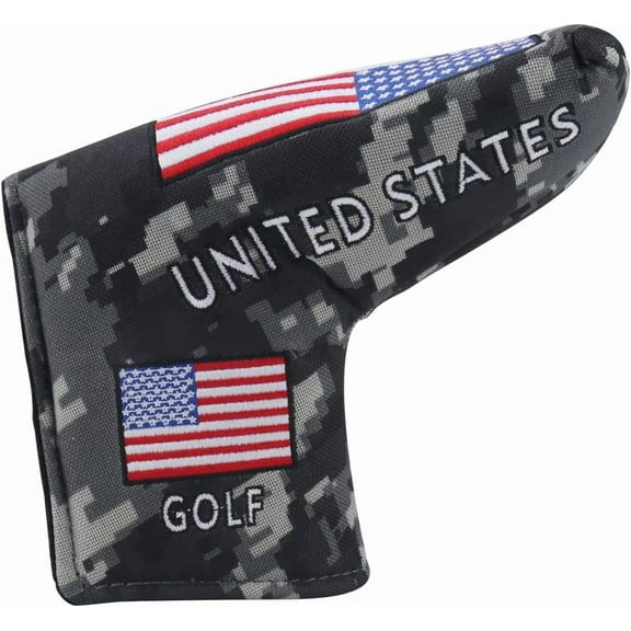 USA Golf Green Camouflage Blade Putter Head Cover for Taylormade Odyssey