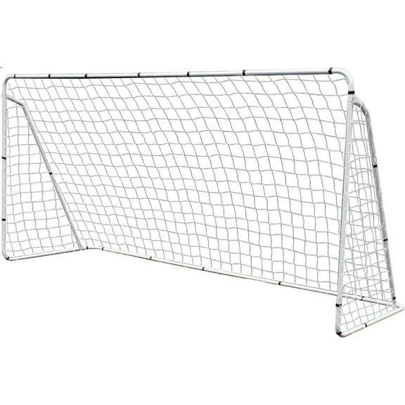 RONG-3 Soccer Goal Net,Soccer Goal Training Set with Net Buckles Ground Nail,Metal Pipes and PE Net,Quick Assembly,for Garden, Courtyard, Park, Beach