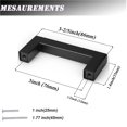 thumbnail image 2 of 10 Pack Knobelite Matte Black Cabinet Handles 3Inch(76MM) Holes Spacing Cabinet Knobs Stainless Steel Kitchen Cabinet Pulls Square Hardware Pulls for Closet Dresser Drawer, 2 of 6
