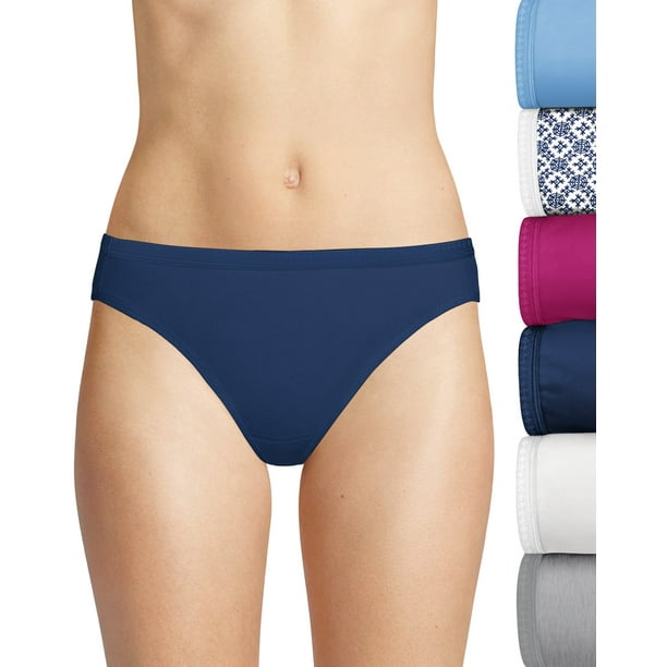 Hanes Women's Breathable Hi-Cut Cotton Underwear, Assorted, 10-Pack 6