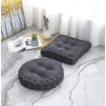 thumbnail image 1 of Coussin Rond Épaissi pour Chaise de Patio Maison - Gris, 1 of 4