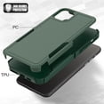thumbnail image 3 of Allytechgroup Compatible for Apple iPhone 13 Pro Max, Rugged Shockproof Military Grade Protection Dual Layers Hard PC TPU Phone Case for iPhone 13 Pro Max, Darkgreen, 3 of 5