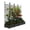 4 Sections, variant on Towallmark 7 PCS Raised Garden Bed with Trellis, 114.2" LX16.2 WX63 H Plastic Planter Box for Climbing Plants, Outdoor Vertical Garden with Privacy Screen for Patio, Balcony, Backyard, Sturdy & Light