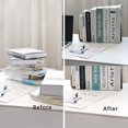 thumbnail image 5 of Bookends Support For Shelves,decorative Book Ends For Heavy Books/office Files/magazine(walnut Wood-2pcs), 5 of 5