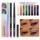 thumbnail image 2 of Lápiz delineador de ojos metálico con purpurina, resistente al agua, cromado brillante, color verde perla, dorado y morado, herramienta de maquillaje, 2 of 5