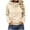 Beige, variant on Women's Half Zip Hoodie Long Sleeve Casual Pullover Sweatshirt Trendy Drawstring Hooded Tops for Fall Winter Street Wear Wine