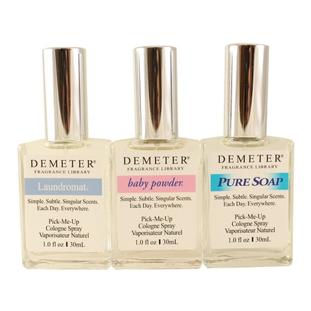 Demeter Clean And Fresh Trio Trio 3 X 1 Oz, Baby Powder + Laundromat + Pure (Best Selling Soap Fragrances)