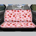 thumbnail image 5 of Uourmeti Strawberry and Daisy Pattern Car Seat Covers Stretchy Rear Bench Covers Protect Polyester Car Seat Covers Full Set Fit for Truck Cars, 5 of 9