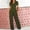 Army Green, variant on Summer Jumpsuits For Women Trendy Waist Up Short Sleeved Jumpsuit With V Neck Wide Leg Pants One Piece Outfits Army Green L