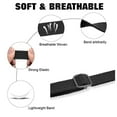 Adjustable Sliding Buckle Nylon Woven Breathable Solid Color Strap For
