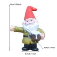 thumbnail image 4 of Estatua decorativa Jadeshay gnomo de jardín resina, 4 of 8